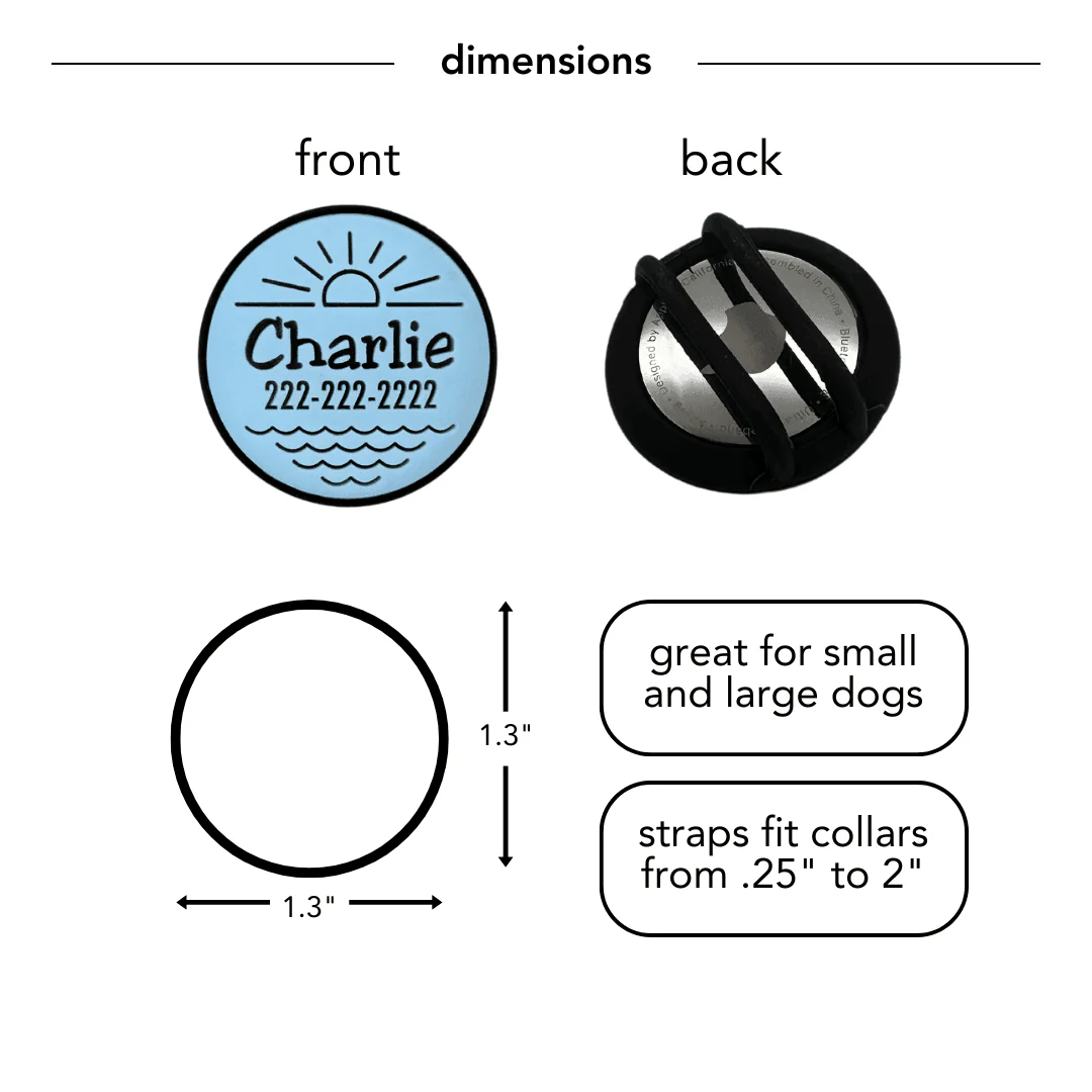 Custom Artwork | AirTag Holder Slide-On Pet ID Tag - Image 3