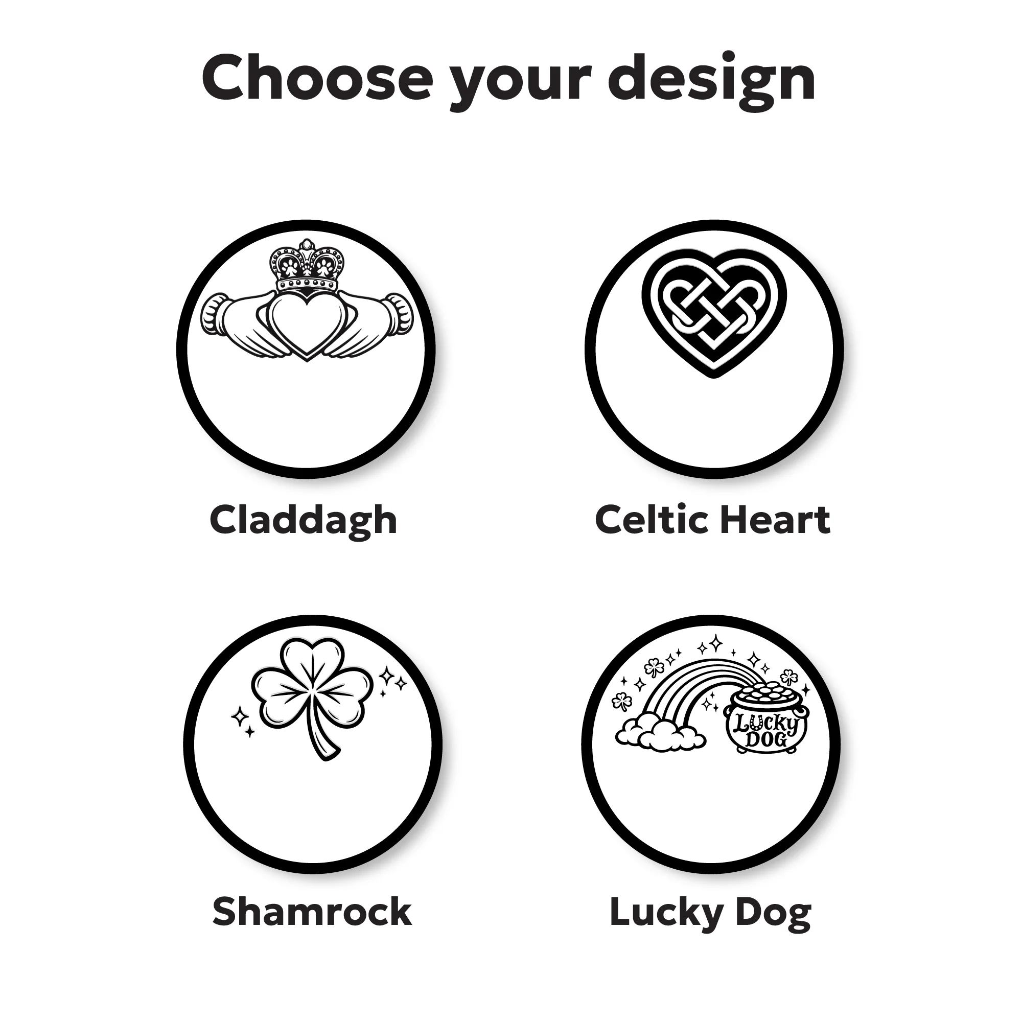 AirTag Holder Slide-On Silicone Pet ID Tag | St. Patrick's Day - Image 3