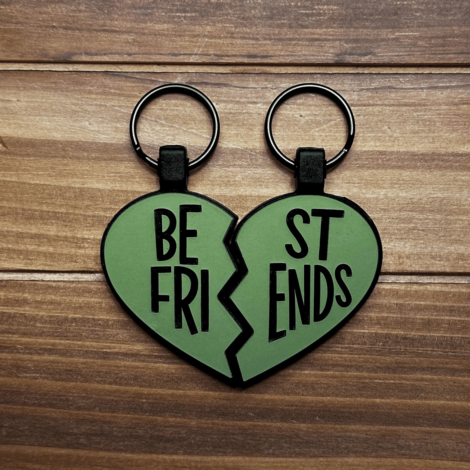 Best Friends Classic BFF Heart Silicone ID Tags - Image 4
