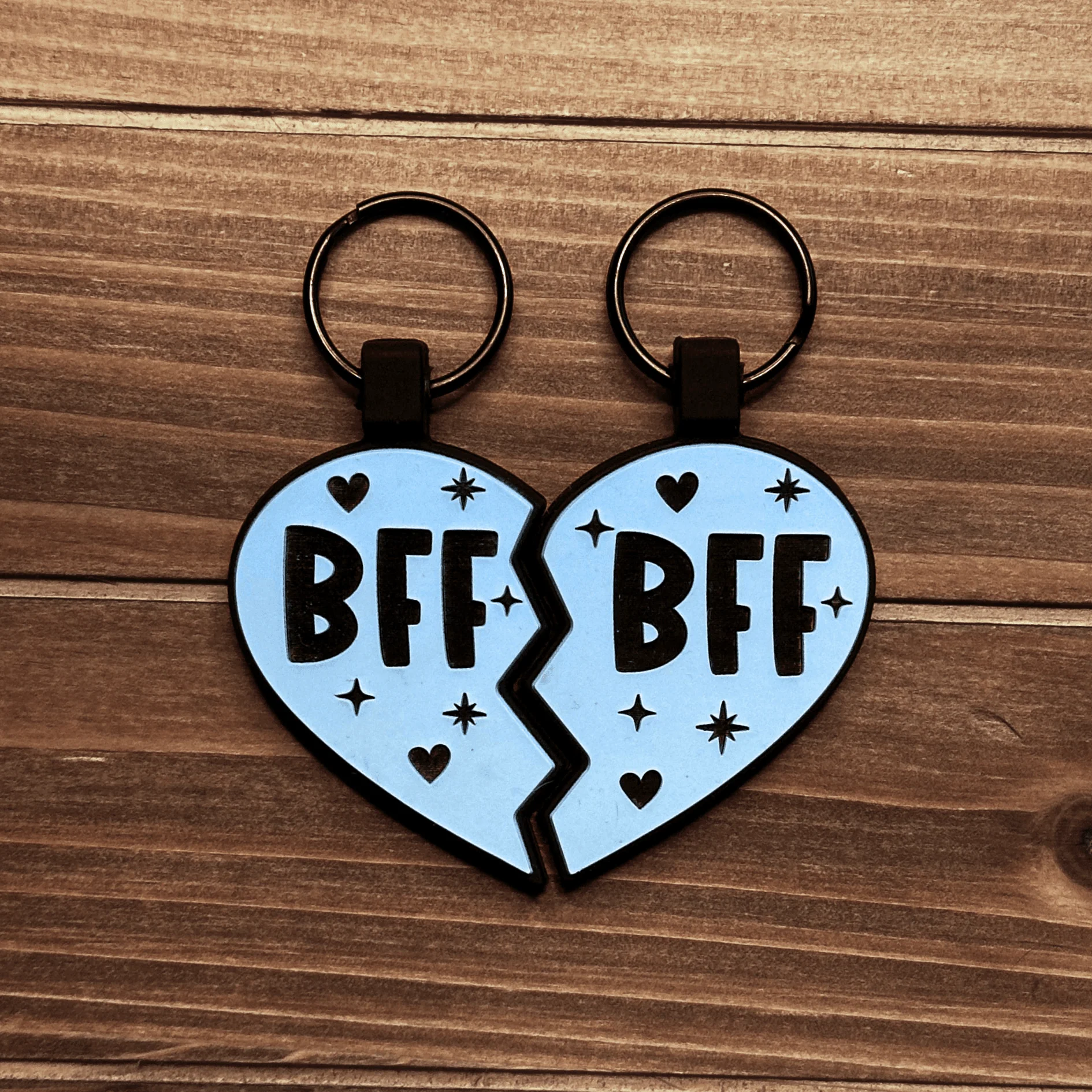 BFF Heart Silicone ID Tags - Image 4