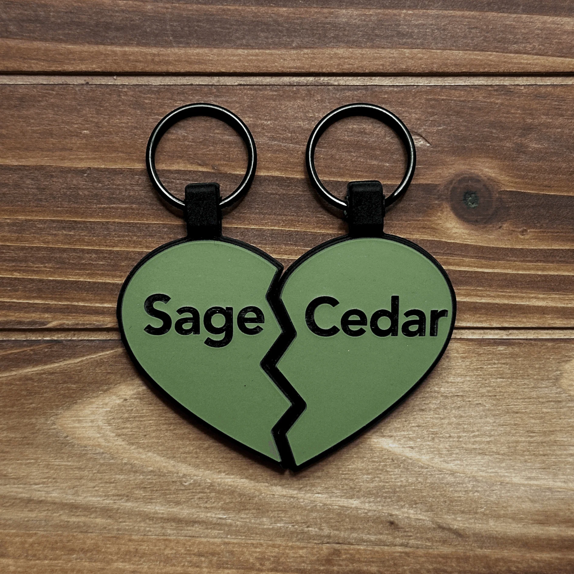 BFF Heart Silicone ID Tags With Name - Image 6