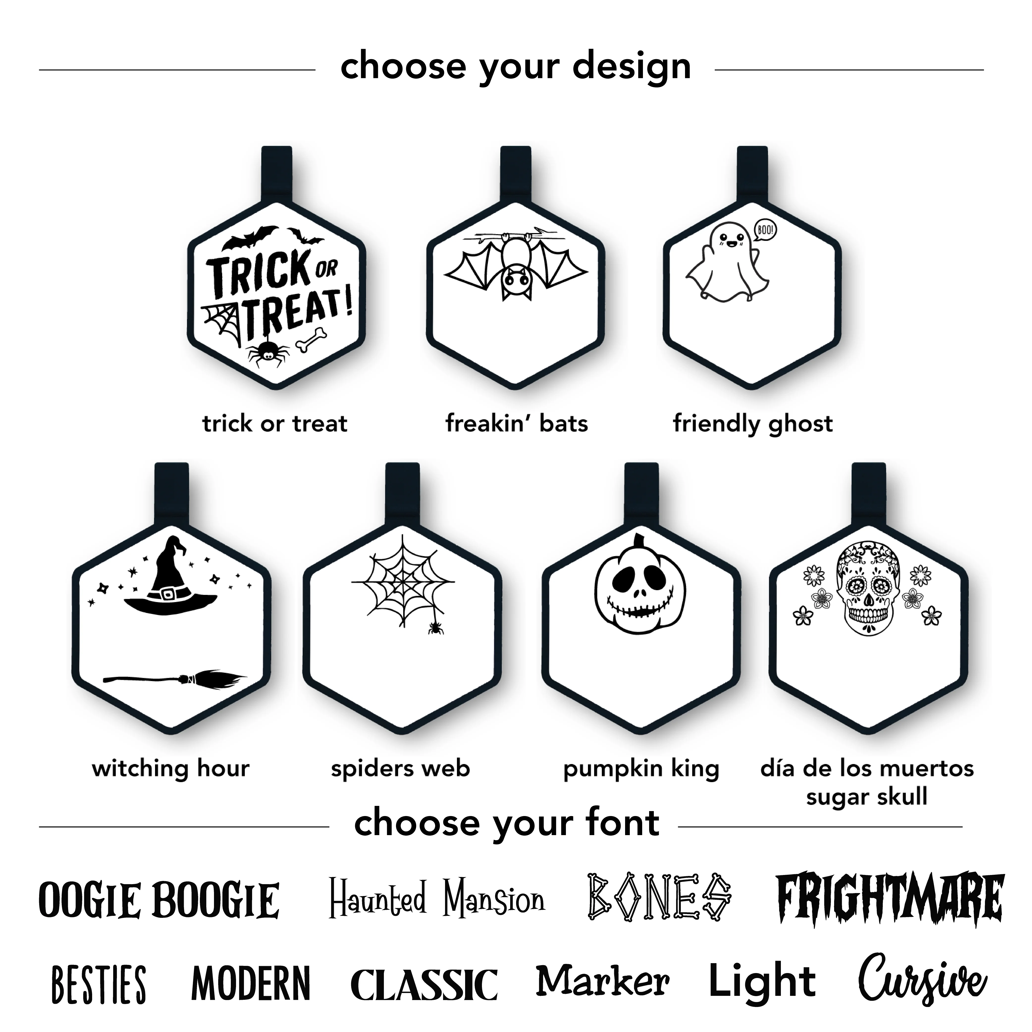 Classic Halloween Silicone ID Tags - Image 3