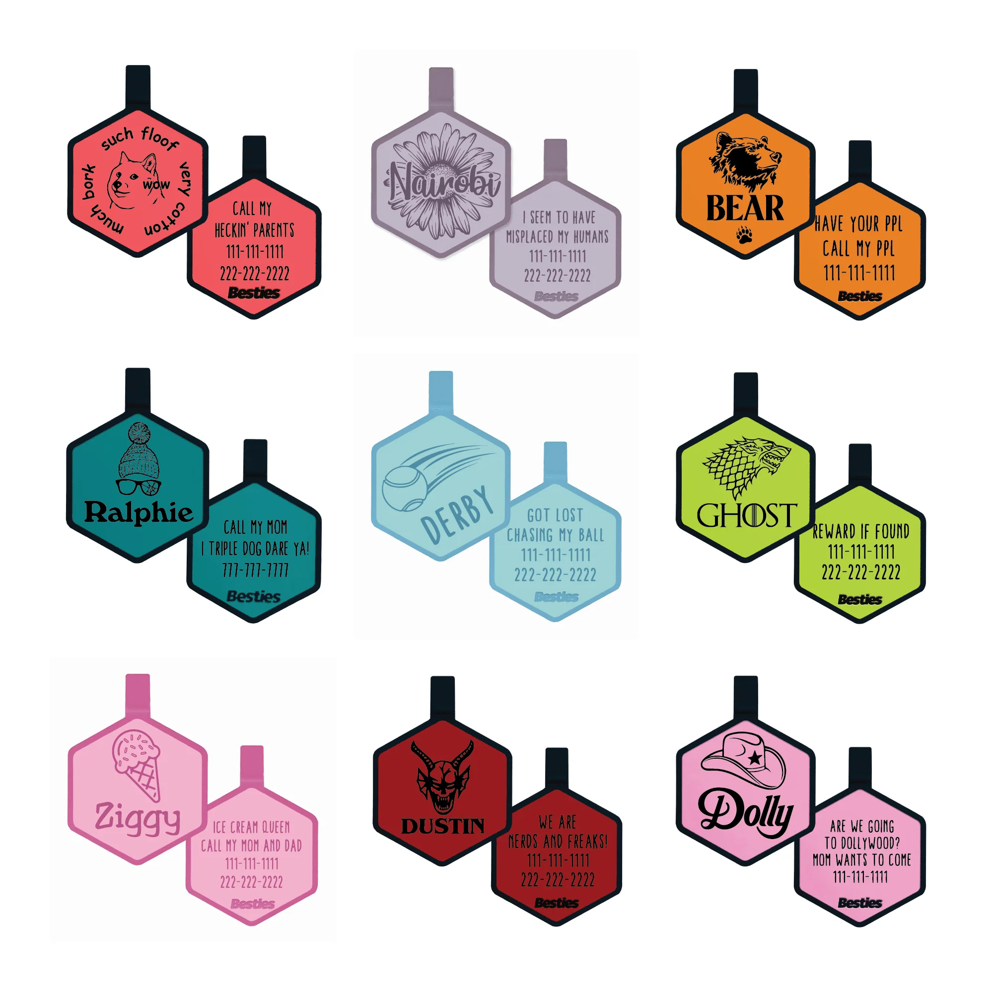 Custom Artwork Pet ID Tag - Image 12