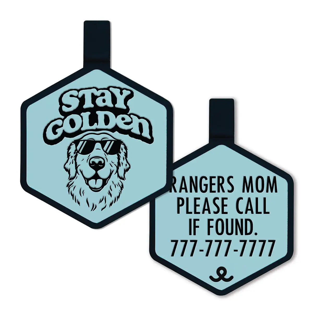 Golden Retriever Silicone Dog ID Tag - Image 3