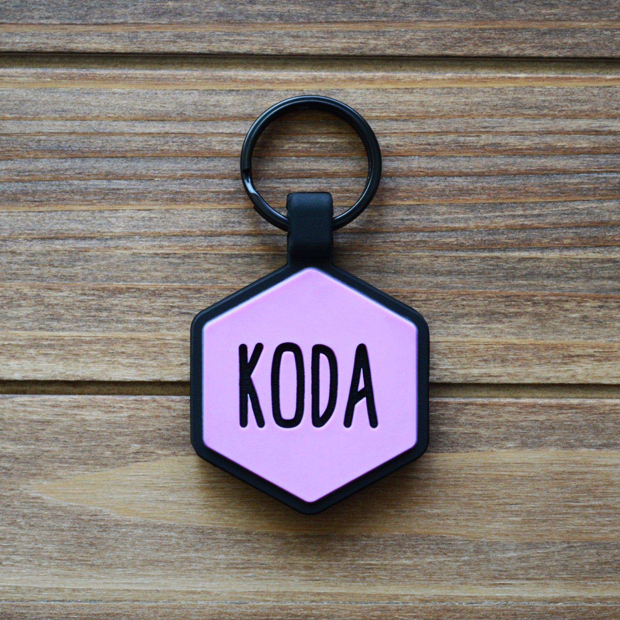 Lavender Silicone ID Tag - Image 3