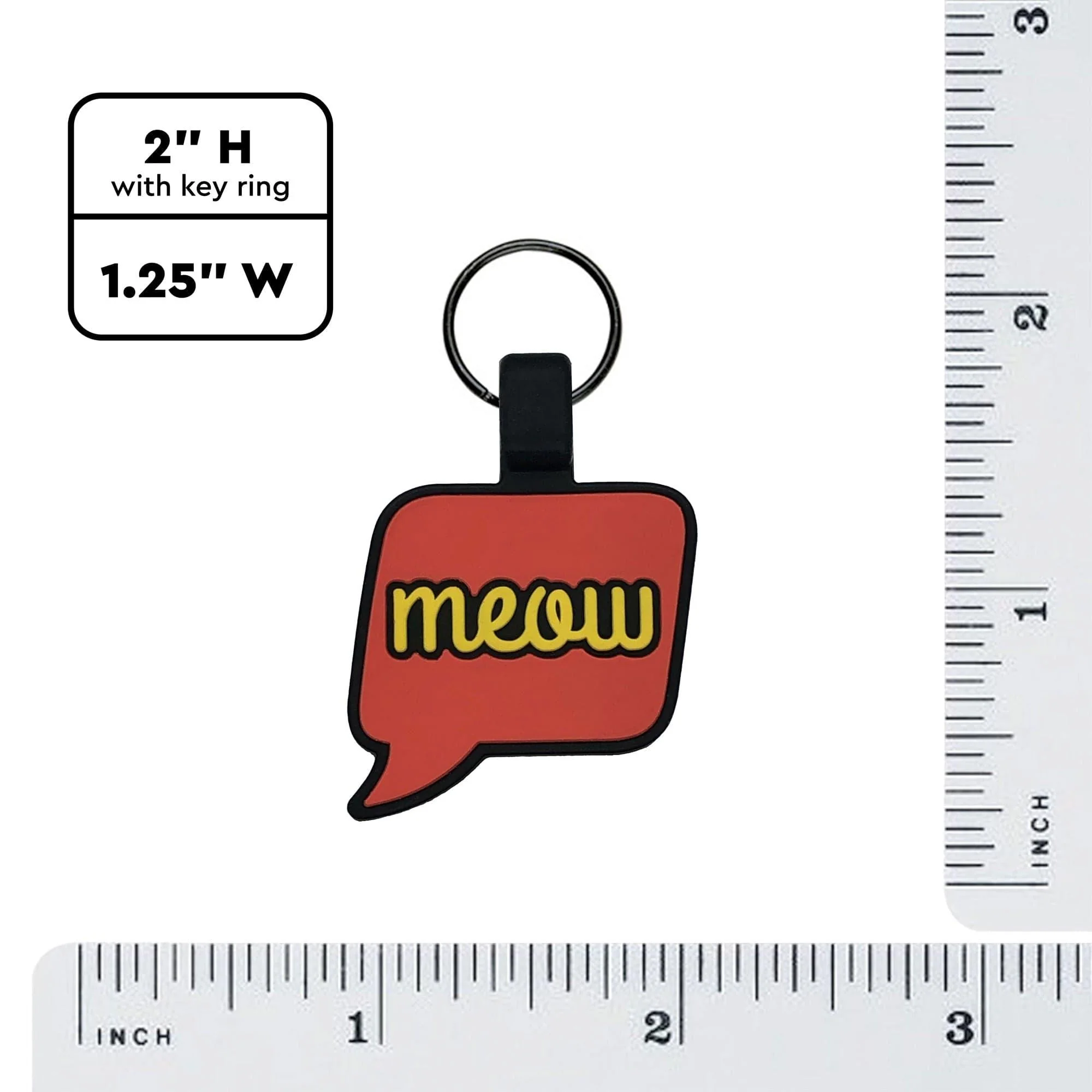 Meow Silicone Cat ID Tag - Image 5