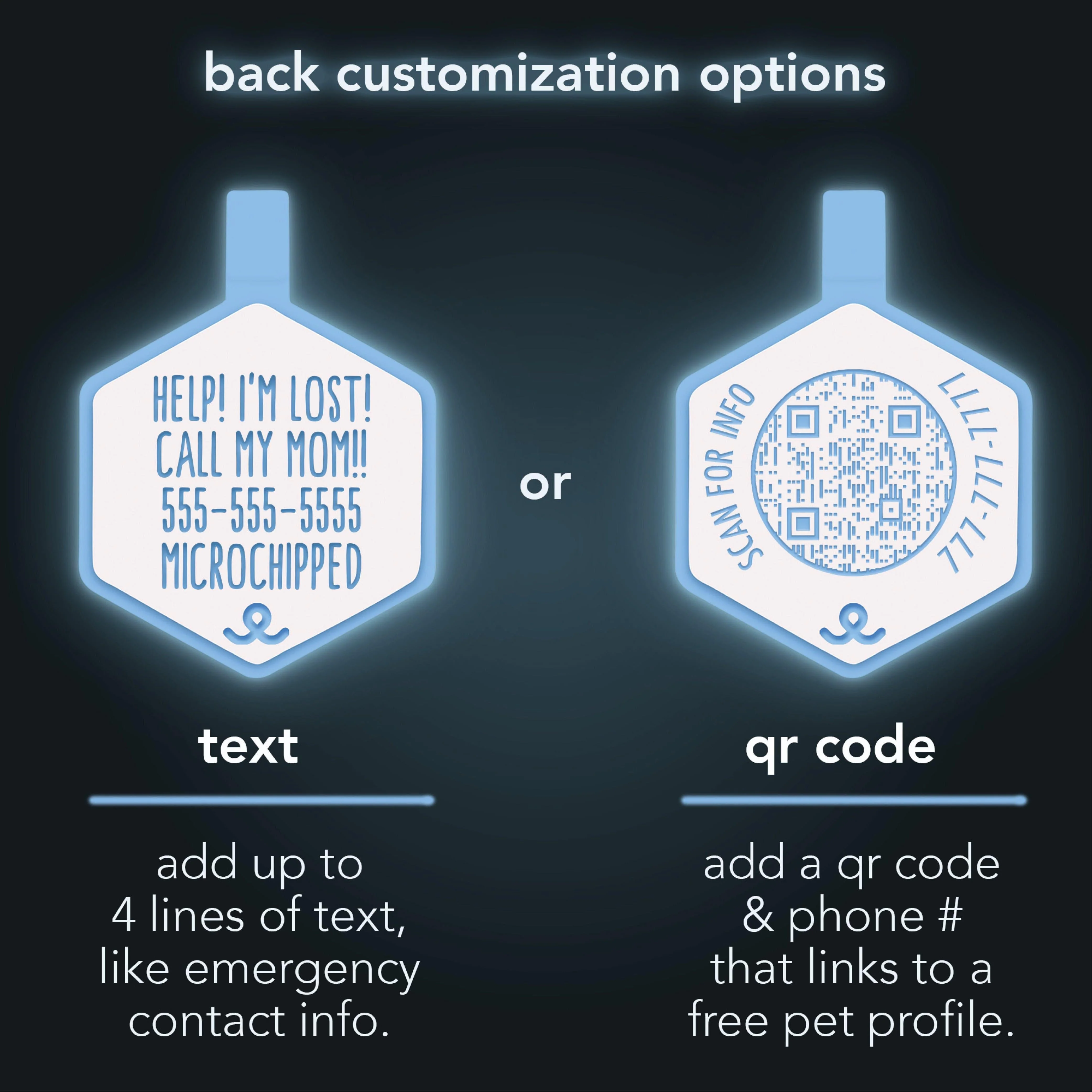 Mini Glow in the Dark Silicone ID Tags - Image 6