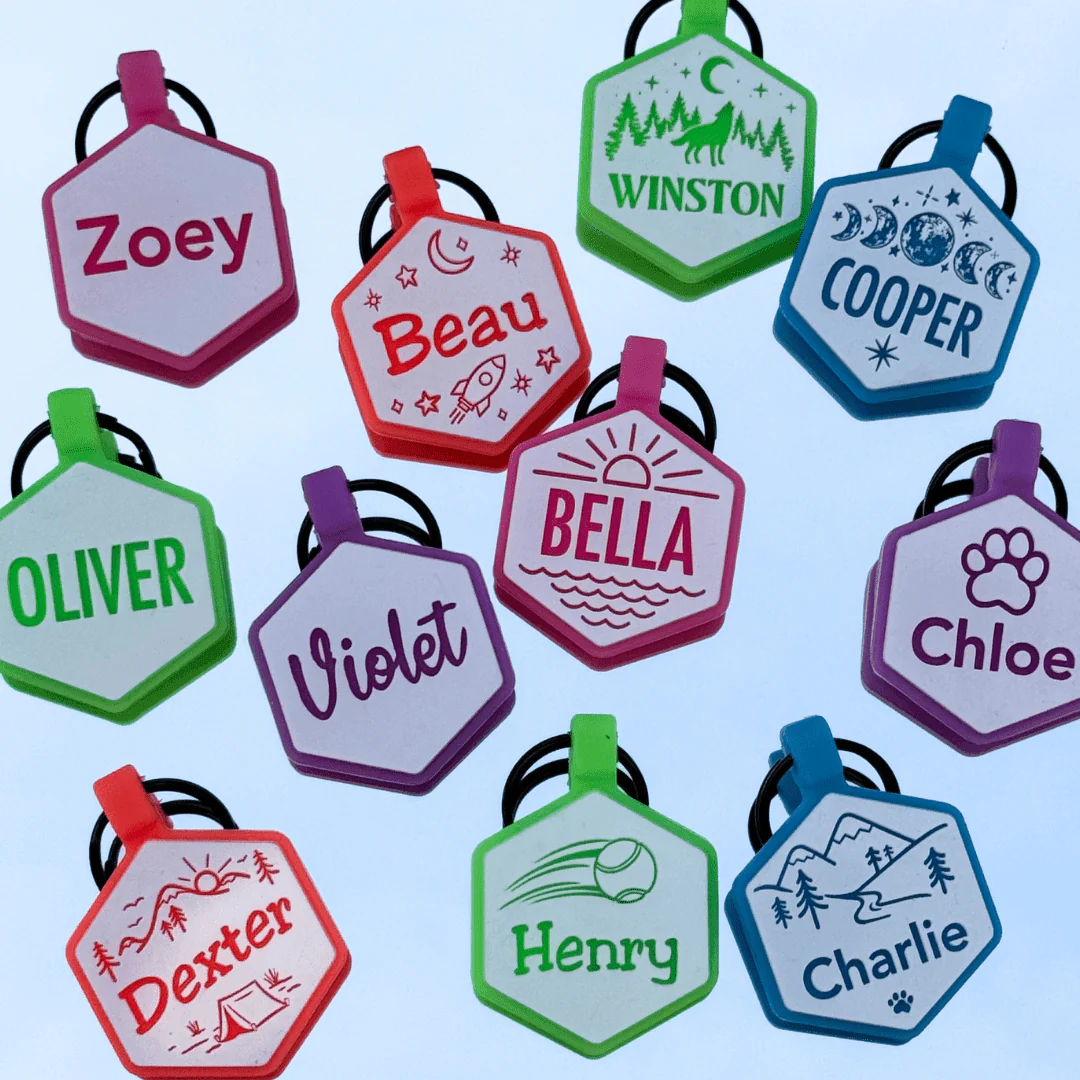 Mini Glow in the Dark Silicone ID Tags - Image 7