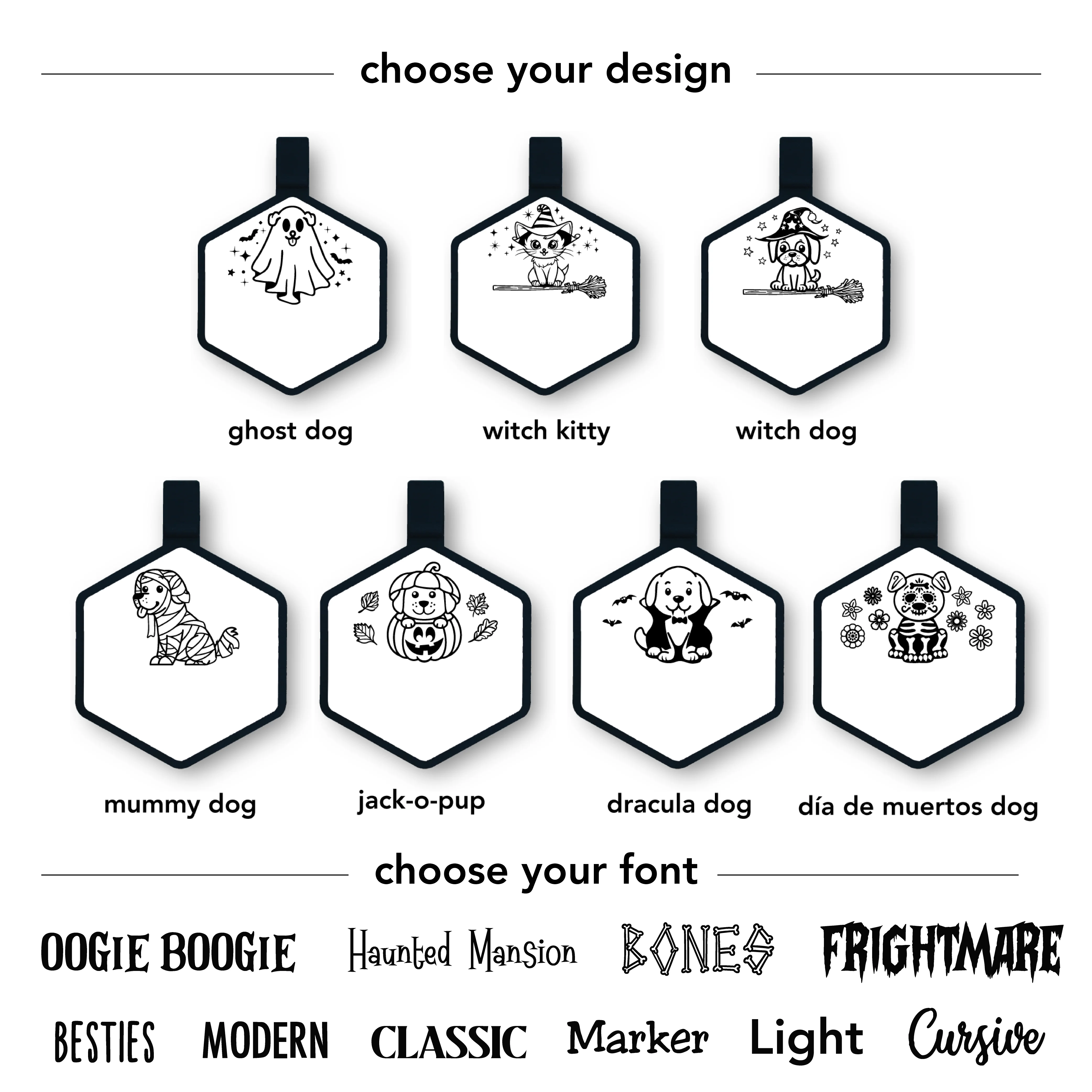 Mini Pets In Costumes Halloween ID Tags - Image 3