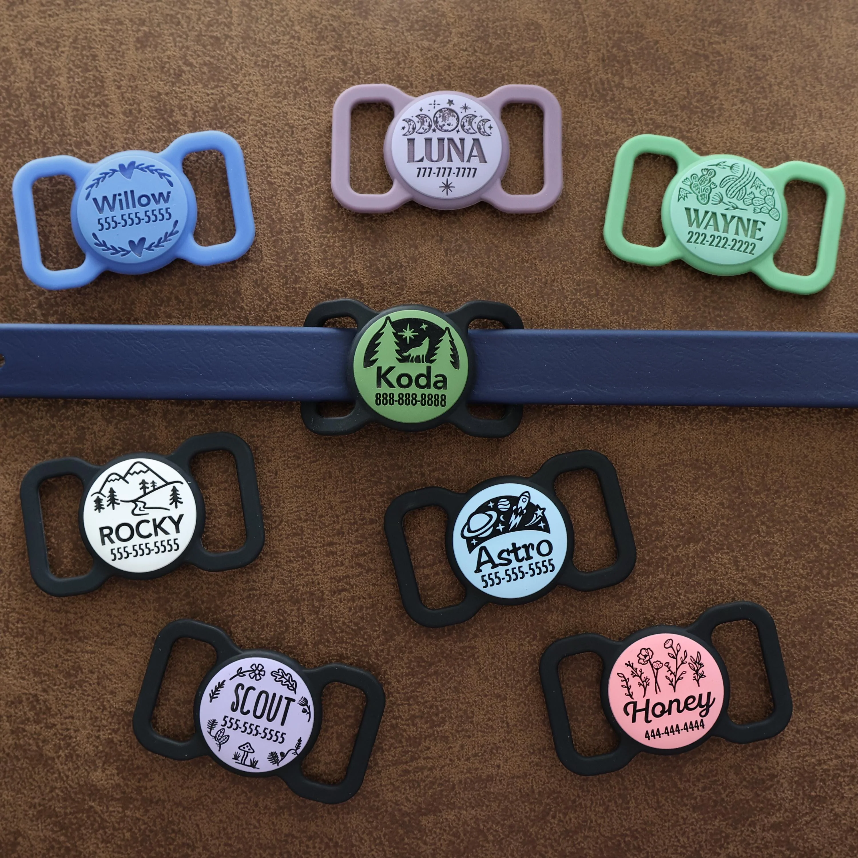 Mini Slim Slide-On Silicone Pet ID Tag | St. Patrick's Day - Image 5