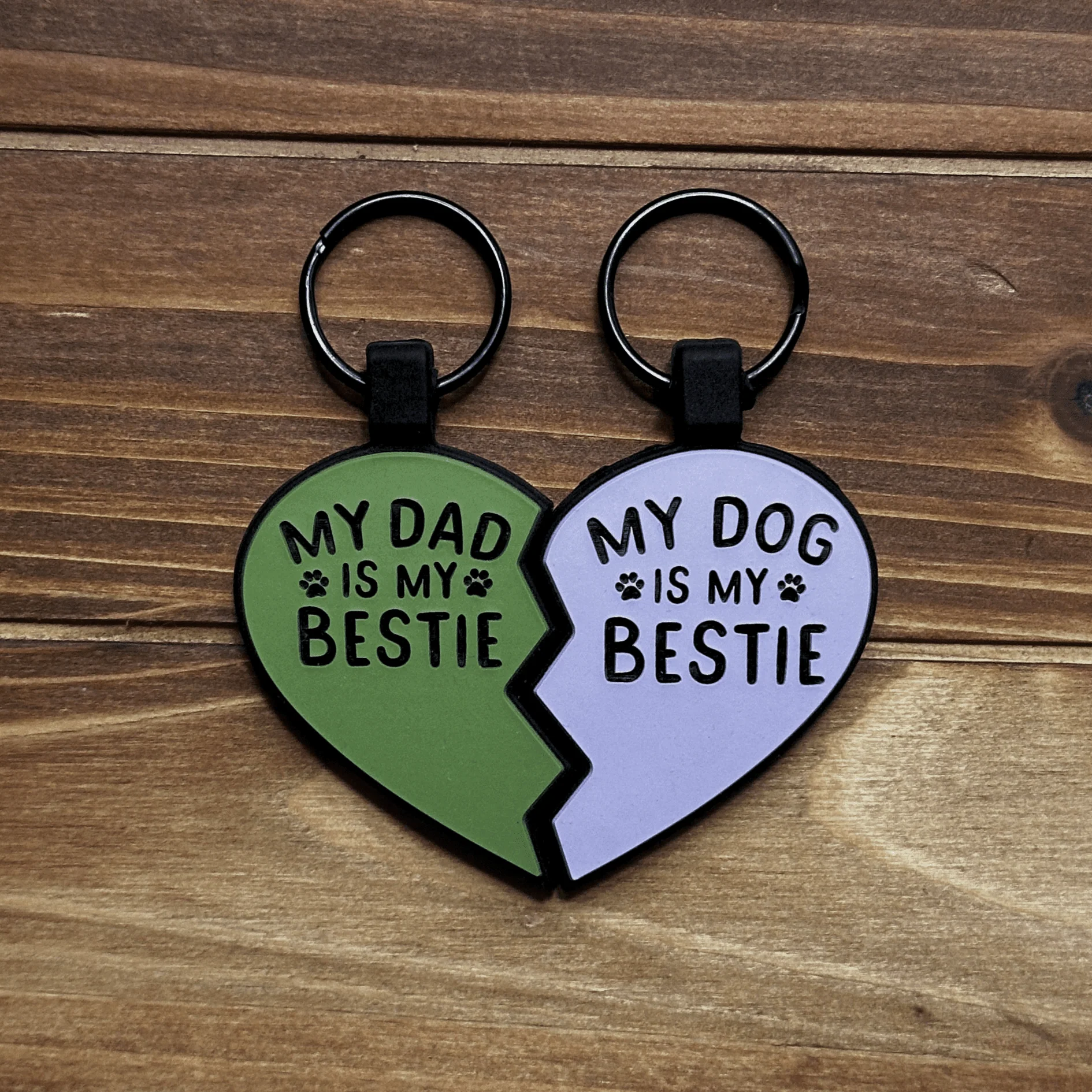 "My Dog Is My Bestie" BFF Heart Silicone ID Tags - Image 4