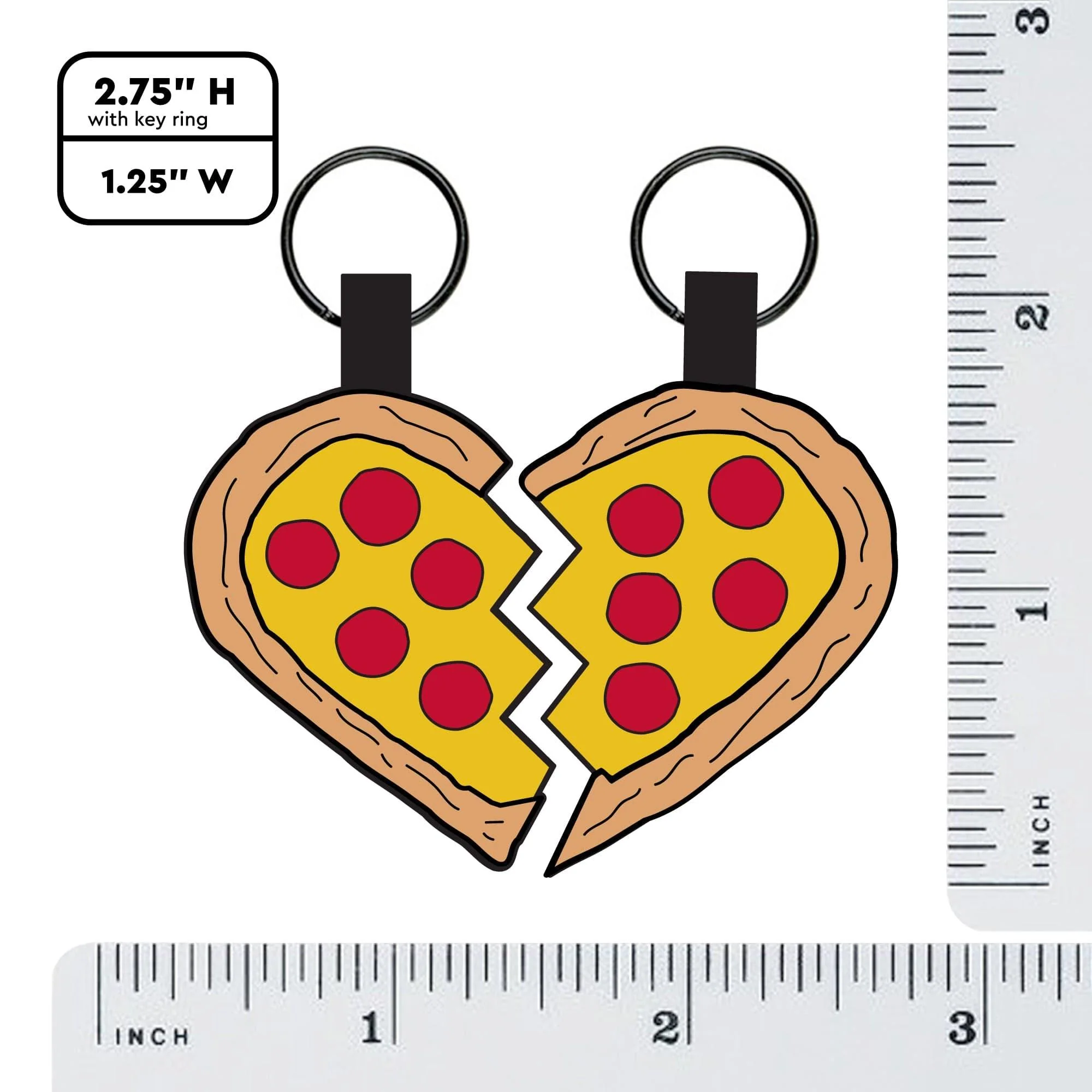 Pizza Your Heart BFF Silicone ID Tag Set - Image 4