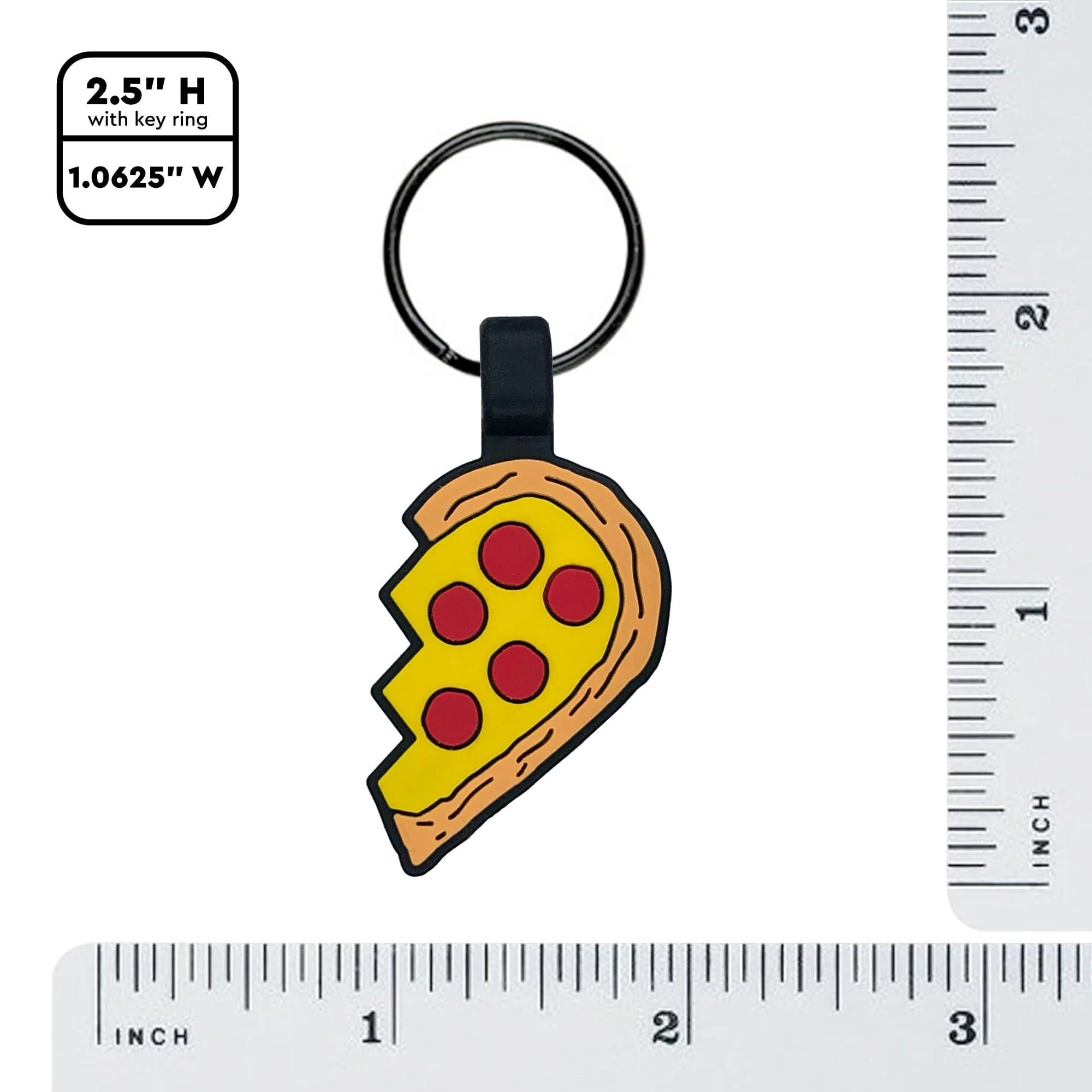 QR Code Pizza Your Heart Silicone ID Tag - Image 5