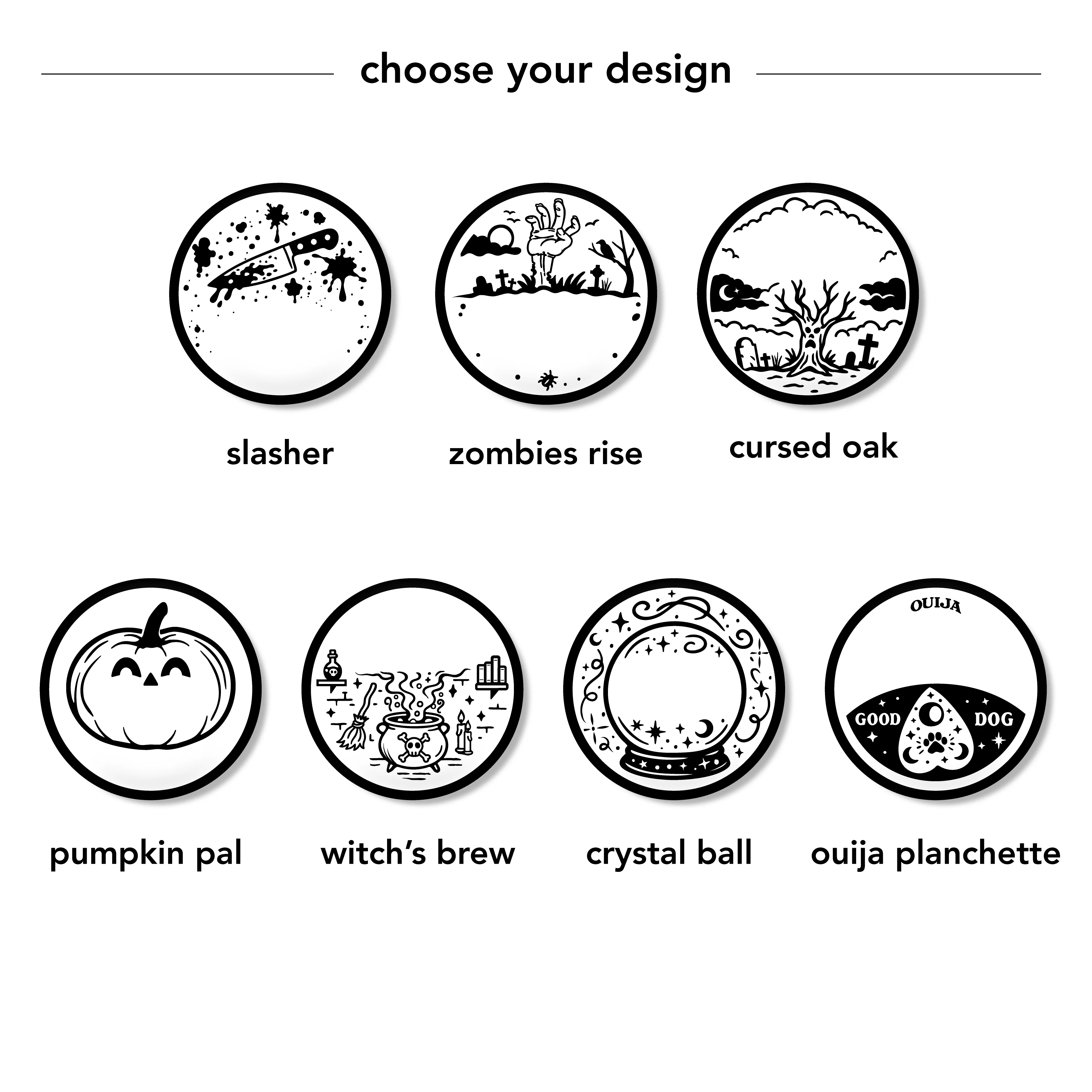 AirTag Holder Slide-On Silicone Pet ID Tag | Fright Fest Halloween Designs - Image 3