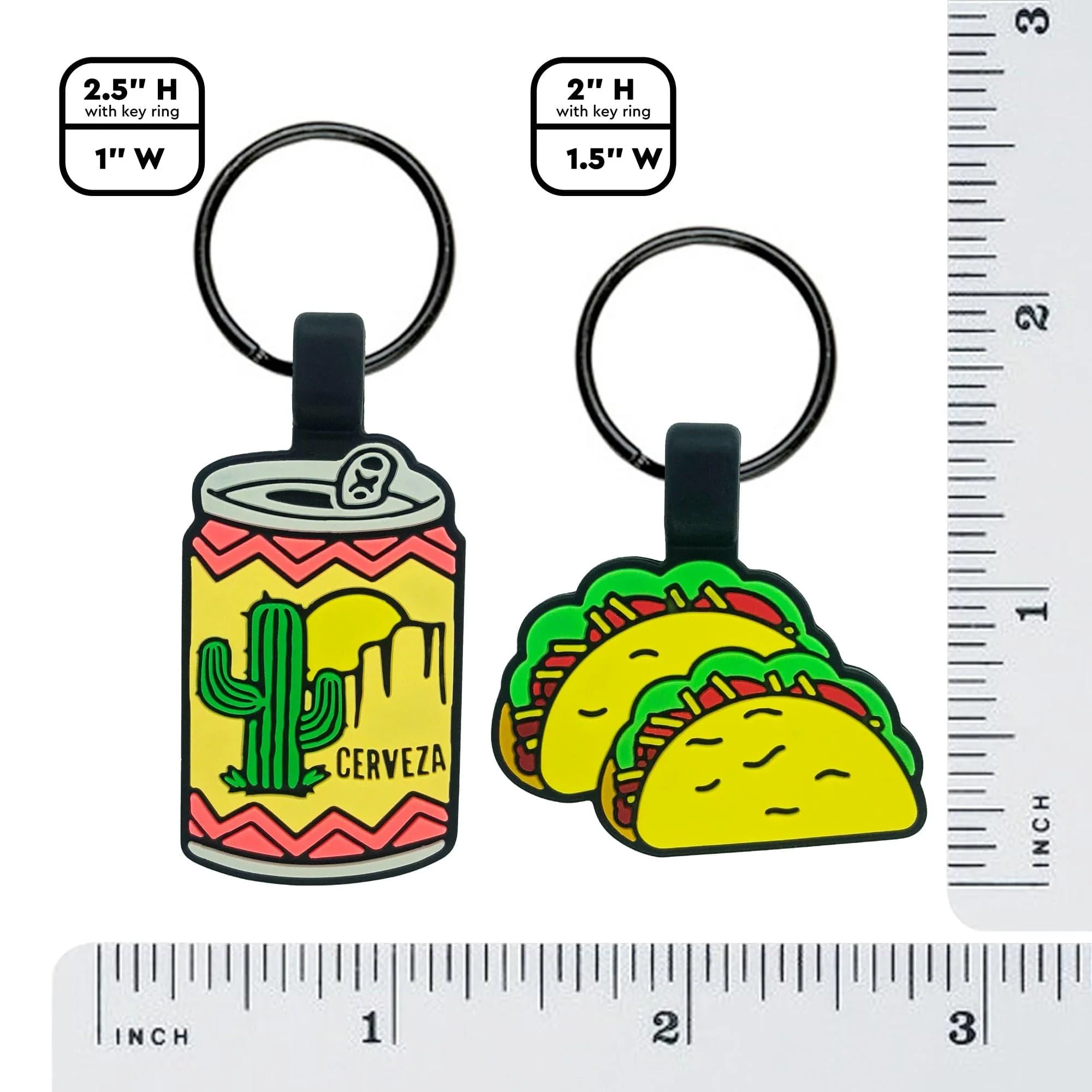 Tacos and Beer BFF Silicone ID Tag Set - Image 5