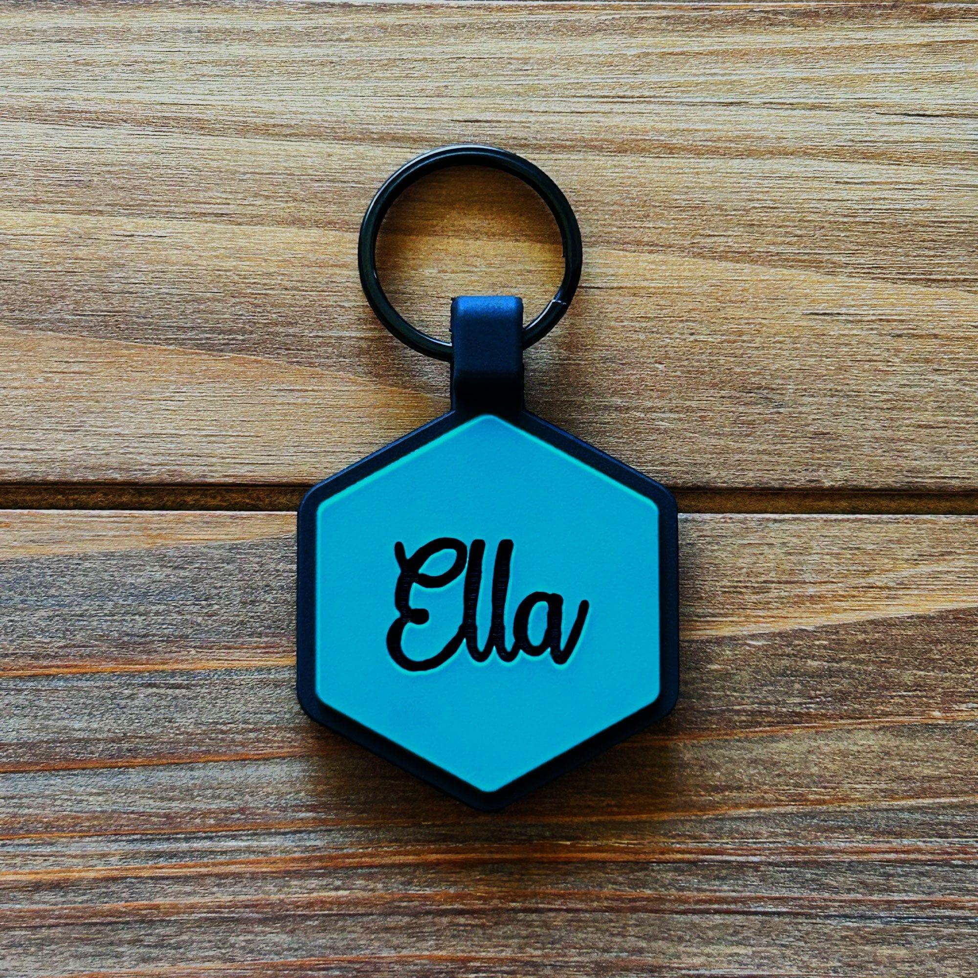 Turquoise Silicone ID Tag - Image 3